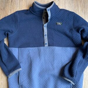 L.L. Bean Quilted Snap T Pullover Sweater, size 14-16 kids, pet friendly home
